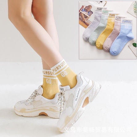 Kaos Kaki KS50 Kaos Kaki Wanita Pursuit Go Fashion Korea