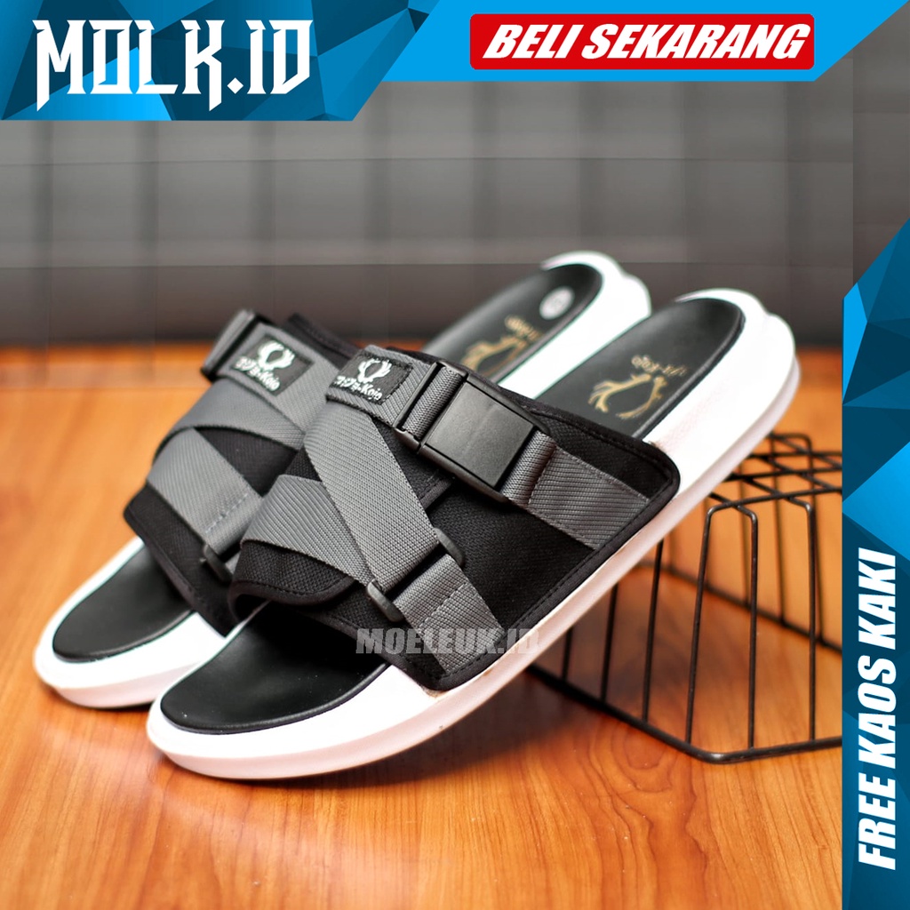 MOLK|Sendal Slop Pria Sandal Slide Pria Original Distro Fashion Simple Casual Selop Santai Laki Laki