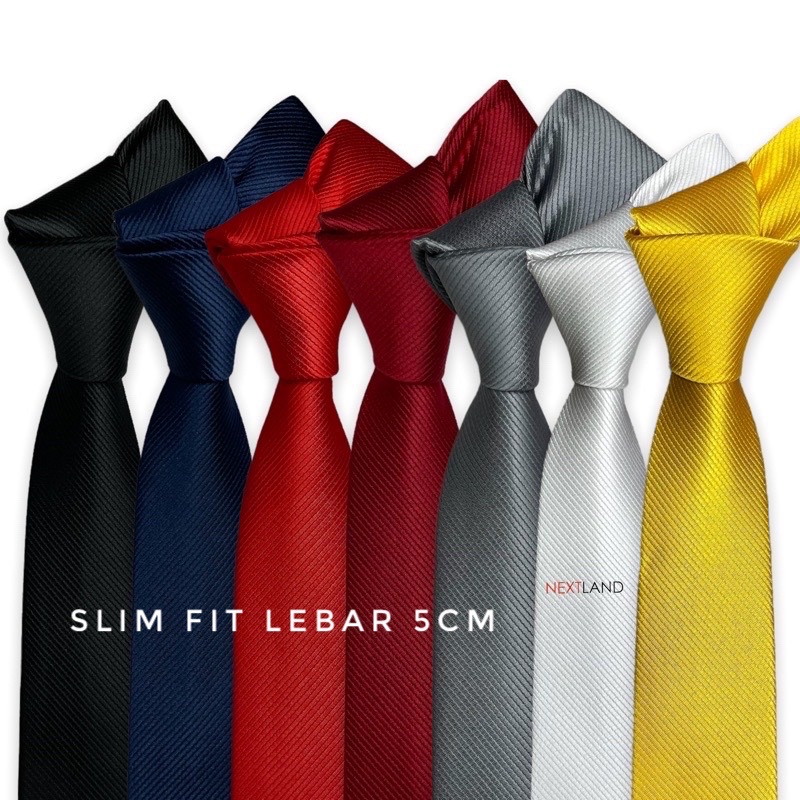 Dasi Slim Fit 5cm Dasi Pria Formal Berkwalitas