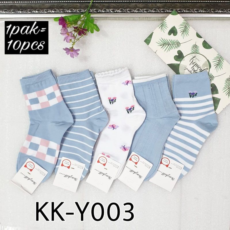 kaos kaki pendek wanita katun kk Y003