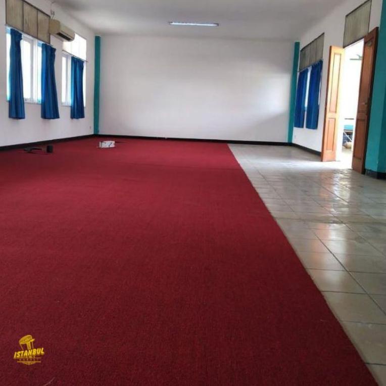 PALING DICARI karpet 2 meter alas bludru polos meteran lantai murah lebar 2m karpet hotel rumah kant