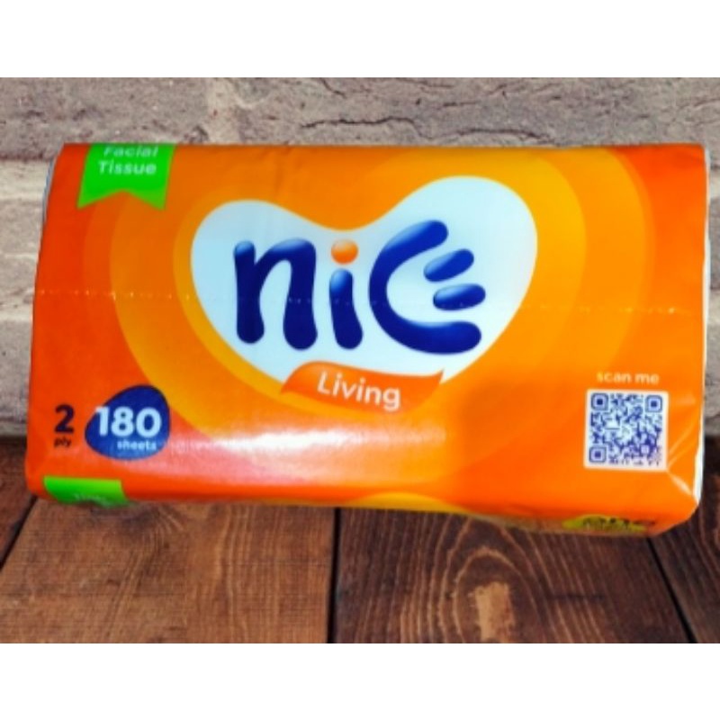 Tissue Nice 180 sheet 2ply / Tisu Nice 180 sheet /Tisu Clean 180 sheet / Tisu murah