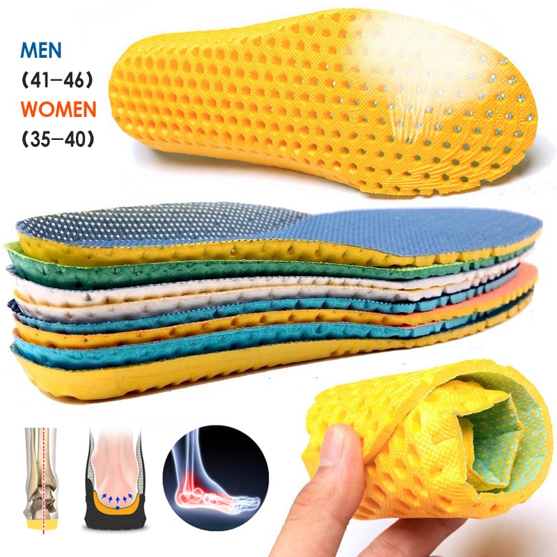 Termurah 1 Pasang Memory Foam, Insole Sepatu Pria dan Wanita Bahan Eva Elastis Nyaman Bisa untuk Olahraga dan Lainnya