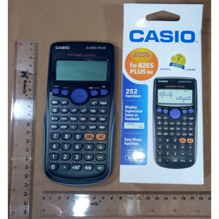 

OBRAL Kalkulator Sin Cos Akar Scientific Casio fx-82ES PLUS BK SMA Kuliah