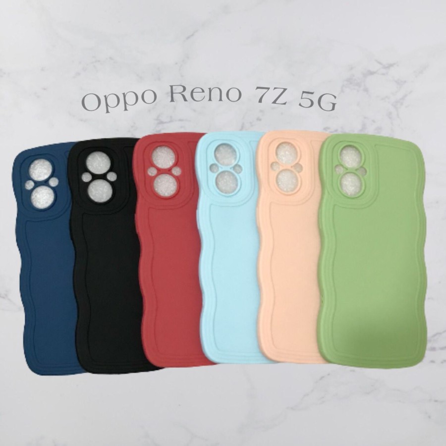 CASE OPPO RENO 7Z 5G - SOFTCASE SILIKON GELOMBANG WAVY PRO CAMERA - GA