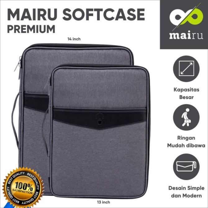 Mairu Premium Softcase Tas Laptop Macbook Air Sleeve 13/14 inch