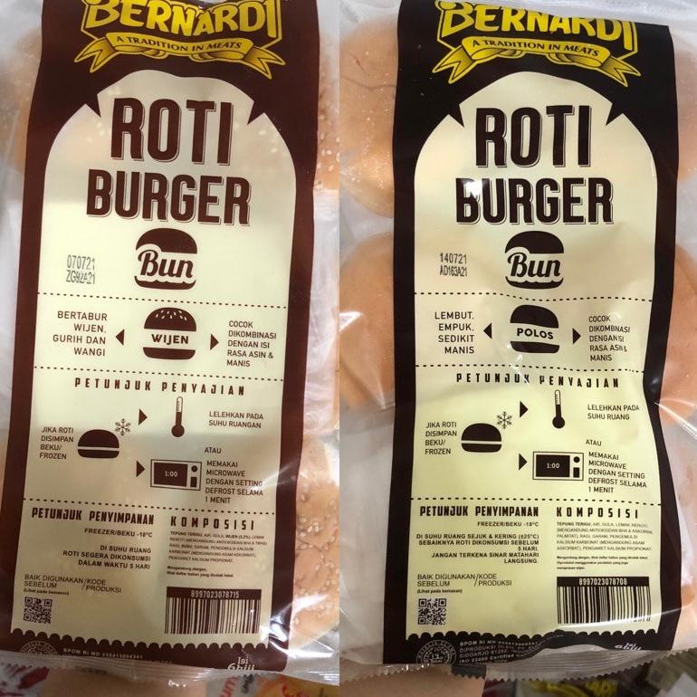 

ㅼ Roti Burger Bernardi Polos Besar Wijen ☃