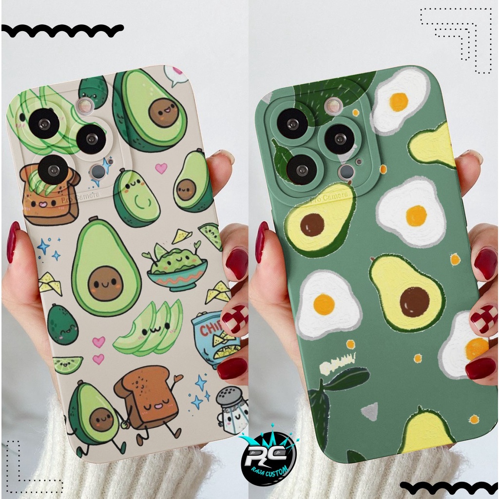 CUSTOM CASE SOFTCASE SILIKON PROCAMERA AVOCADO CUSTOM XIAOMI REDMI 6A 8 8A PRO 9 9A 9C 10A NOTE 8 9 