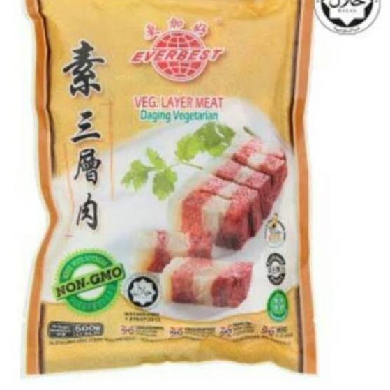 

Terbaik Everbest layer meat 500 gram / daging lapis / Sam can bak Vegetarian !