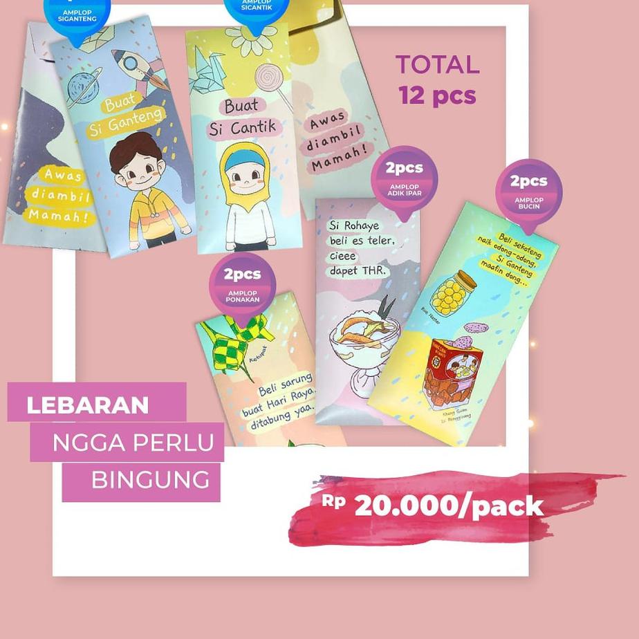 

¤¤» SIAP KIRIM ! AMPLOP LEBARAN LUCU 12pcs per pack - Baca deskripsi