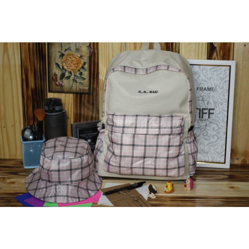 TAS RANSEL ANAK PEREMPUAN SEKOLAH impor SD SMP SMA SET 4 ORIGINAL