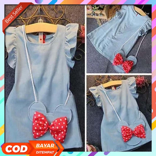 Baju Minidres Perempuan Balita Kekinian Seksi Korean Style Princes Bisa Cod Tanggung  Mewah Cewek Ba