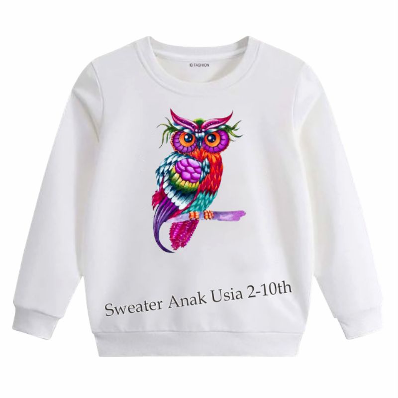 ((IB))SWEATER ANAK UNISEX/BIRD DIGITAL SABLON