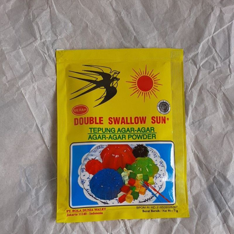 

tepung agar double swallow sun 7gr