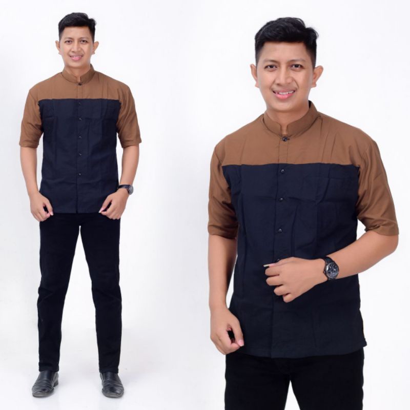 Baju Koko Pria Lengan Pendek Polos Terbaru 2023