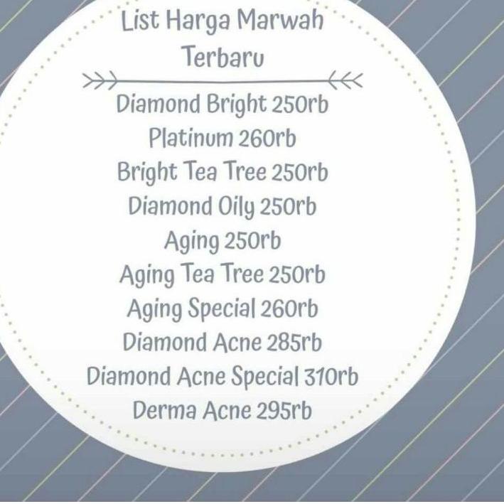 Marwah Baru Ecer || Paket || Bright / Aging / Acne / Platinum / Teatree / Spesial / Oily / Derma