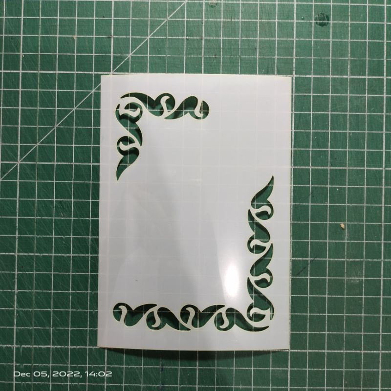 

Stencil | Cetakan Corner ukuran A6, A5, A4
