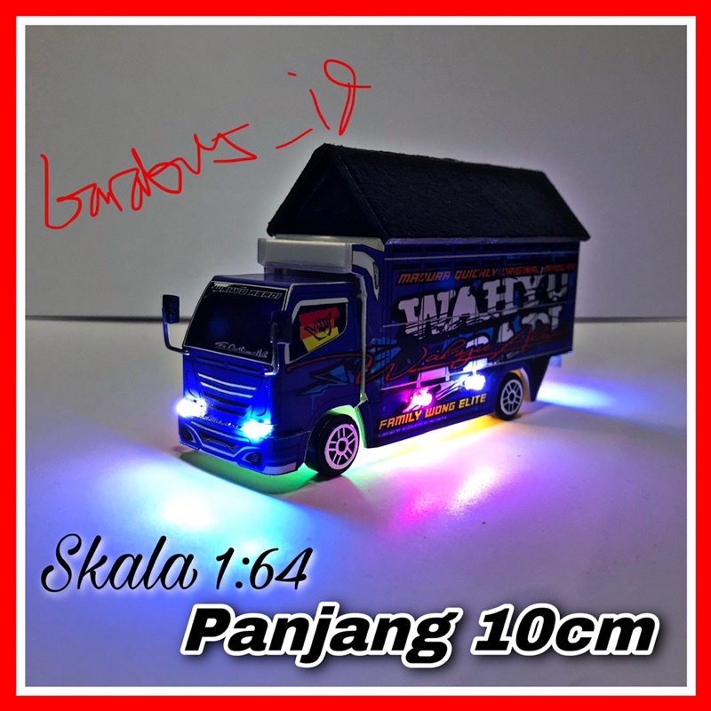 Miniatur Truk WAHYU ABADI Kecil Skala 1:64 / Pake Lampu