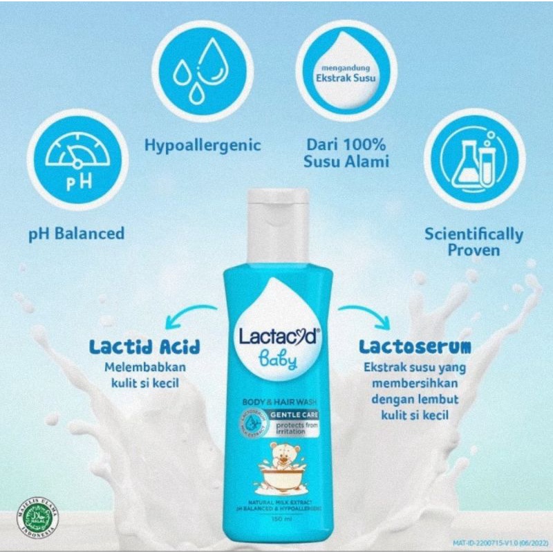 Lactacyd Baby Gentle Care 150 ml - Sabun Bayi Melindungi Dari Iritasi