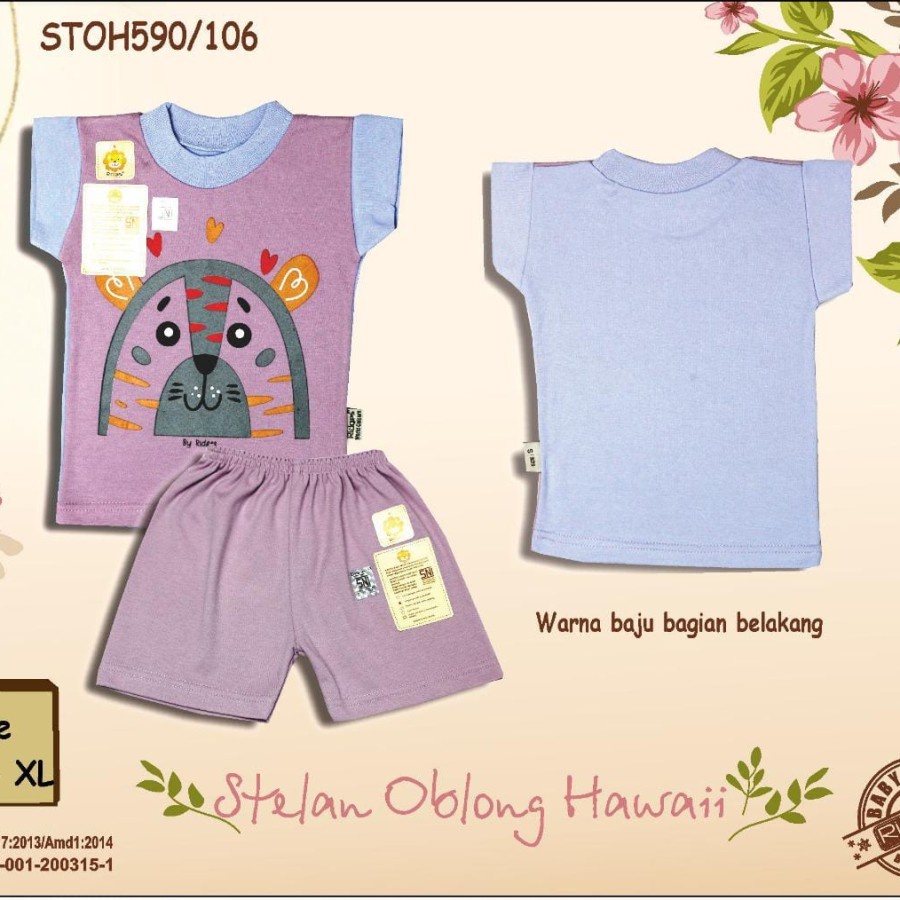 Makassar ! Setelan Oblong Anak Ridges Hawai 106 uk M/L/XL ( 3 Psg Setelan )