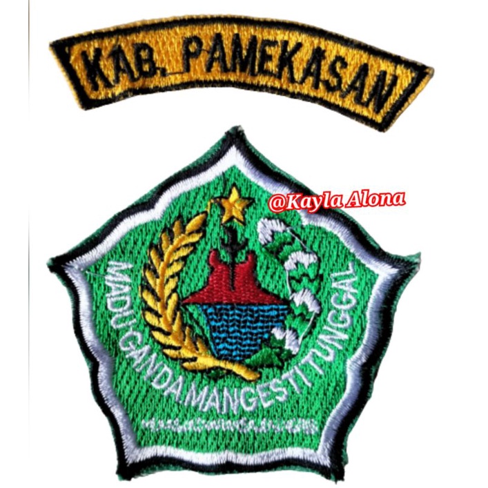 BET / BADGE BORDIR DINAS &quot; KAB.PAMEKASAN &quot;