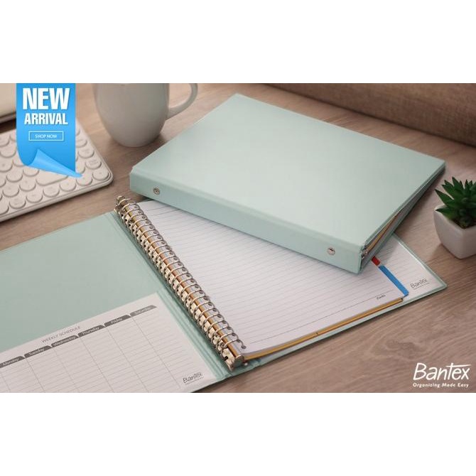 

Bantex Multiring Binder 26 Ring 25mm B5 Cool Aqua1326 76