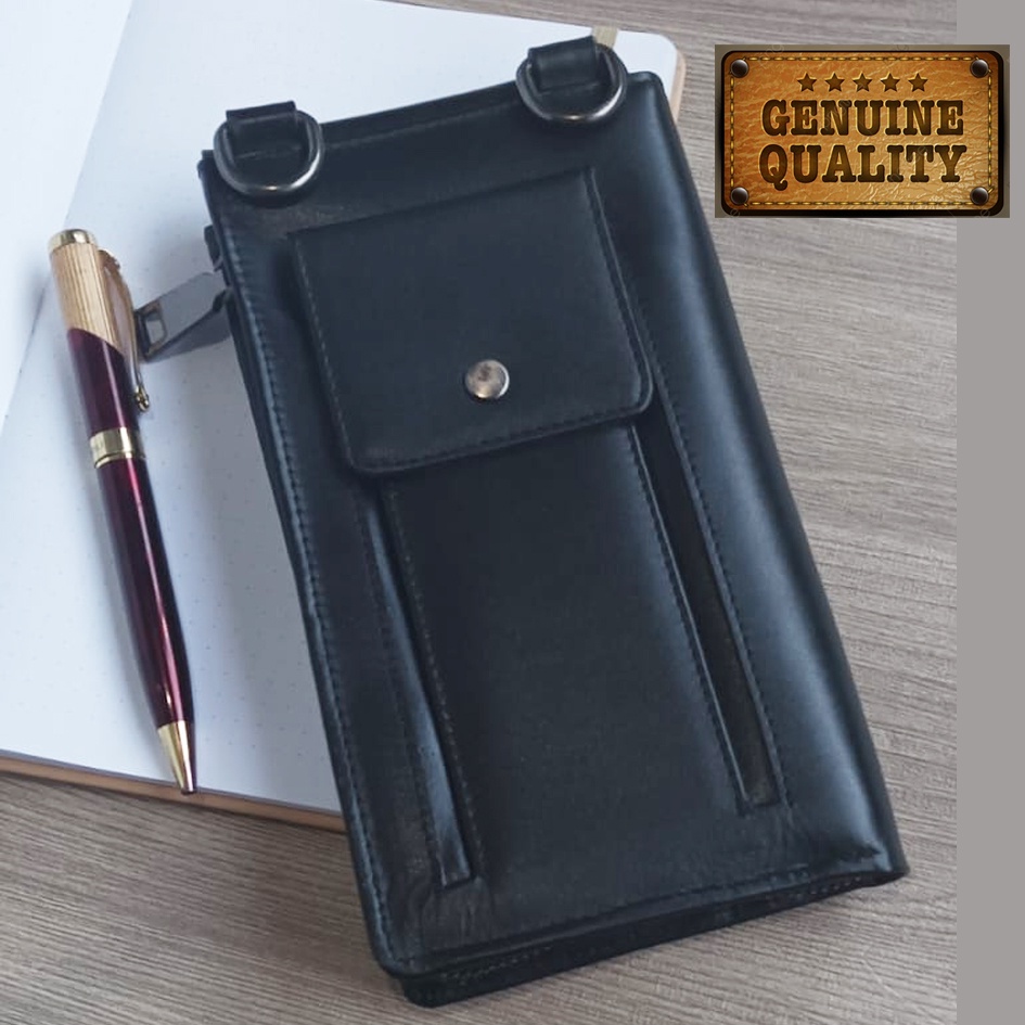 Tas slempang Hp kulit asli JATACC / Tas Pria Kulit Premium Bergaransi