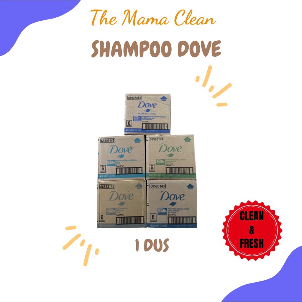 SHAMPOO DOVE 1 DUS = 480 SACHET