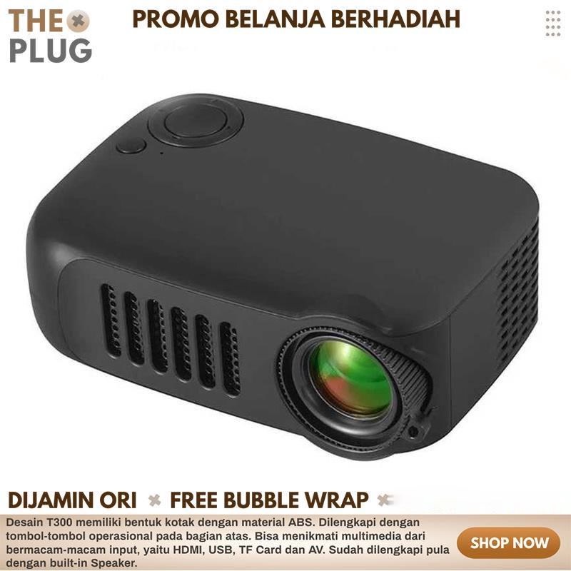 Projector Layar Tancap 1080P infocus Infokus Original Portable Mini Home Projector 50ANSI Lumens