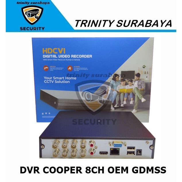 DVR COOPER 8CH OEM GDMSS Trinity