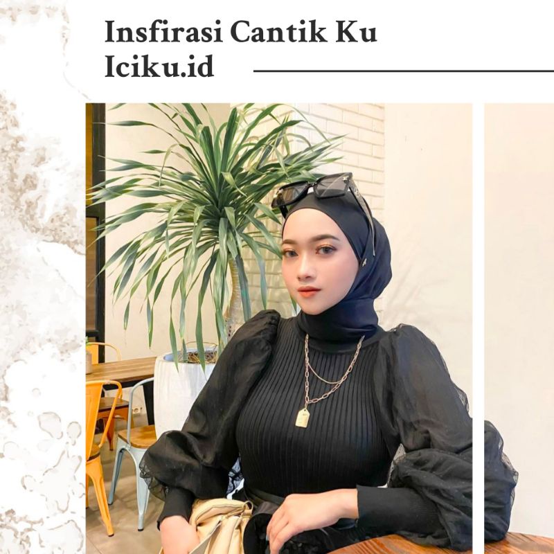 Kalung Hijab Liontin Unik Necklace Hijab Panjang Premium Aksesoris