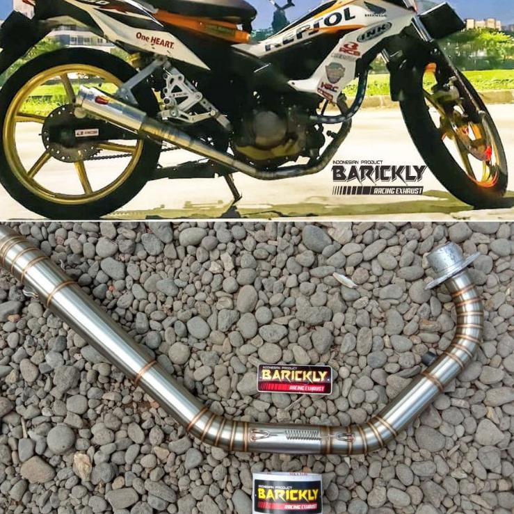 Penjualan Terbanyak.. Header Leheran Pipa Leher Knalpot Racing Roadrace Sonic 150r Satria F150 Fu Fi