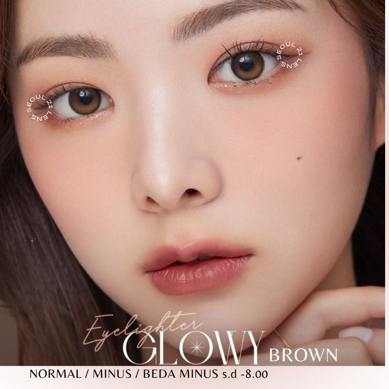 SOFTLENS PRINCESS GLOWY BROWN NORMAL MINUS MADE IN KOREA