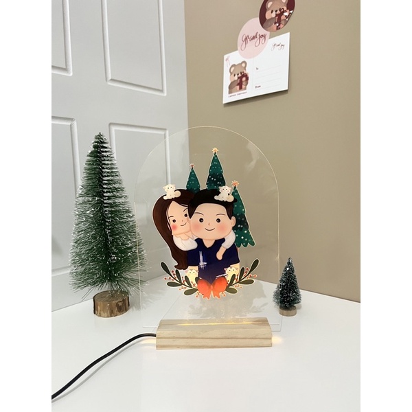 

Kado Lucu Unik Acrylic Ilustrasi Gift Set Akrilik Print Custom
