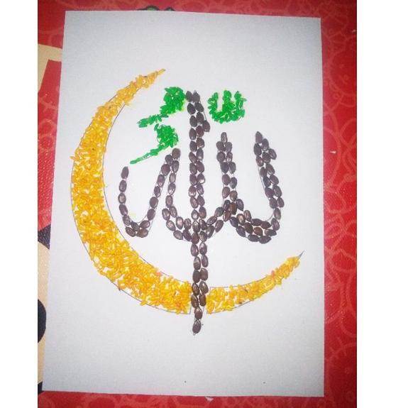 

[I-6R ✉] kolase biji bijian / prakarya menempel tugas sekolah anak sd-super keren