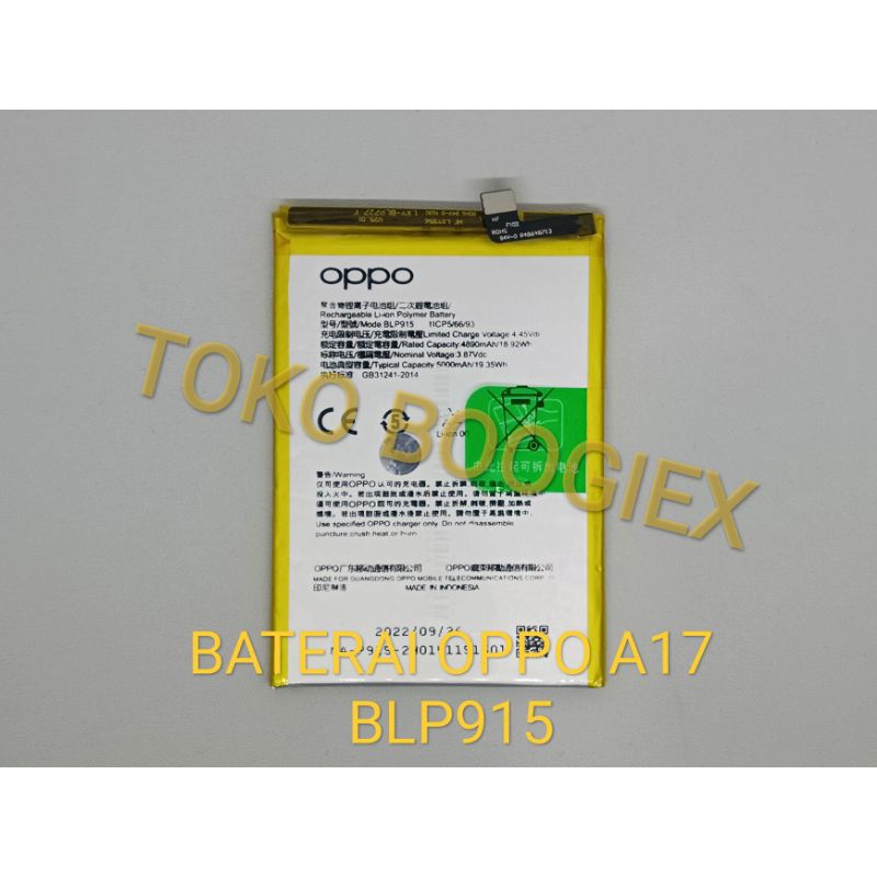 Baterai Oppo A17 BLP915 BLP-915