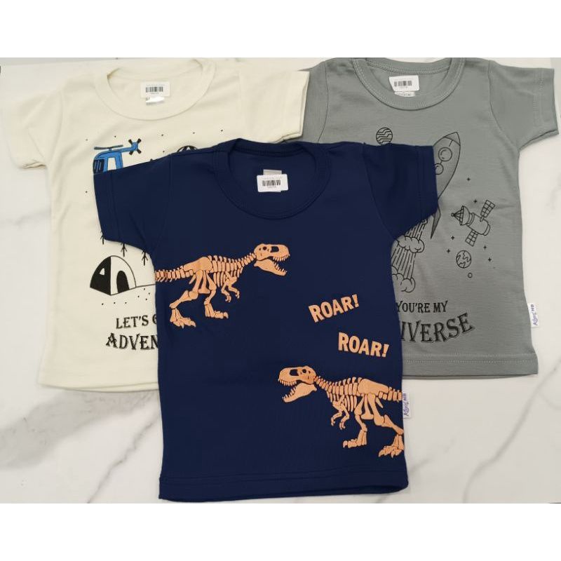 Kazel Tshirt Boy My Universe 3 pcs / Atasan Anak Cowok / Kaos