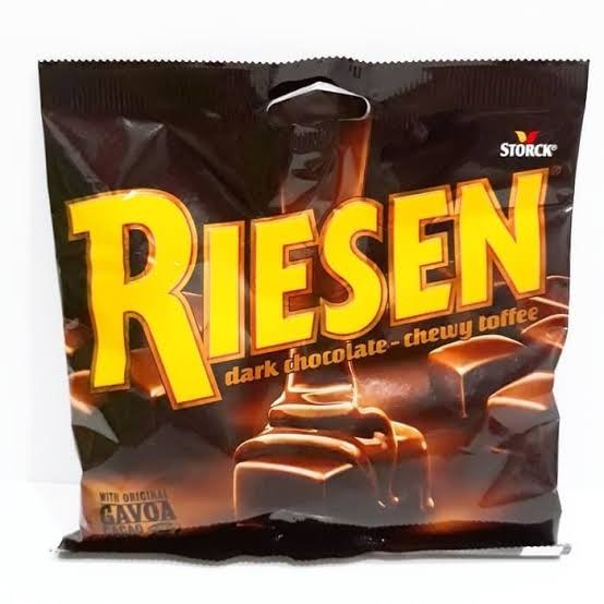 

Permen Riesen Dark Chocolate-Chewy Coffee 150gr