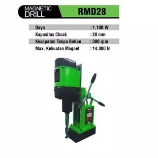 Ryu Bor Magnet 28mm Ryu Magnetic Drill RMD28 TEKIRO RYU Mesin Bor