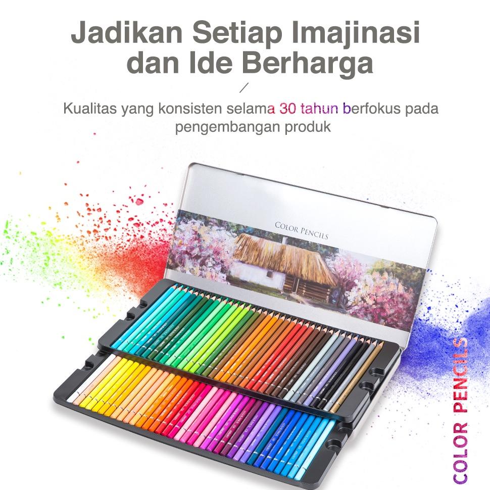 

BISA COD Deli High-grade Oil Pencil Color Pensil Warna Minyak 48/72 Warna 6567 6568