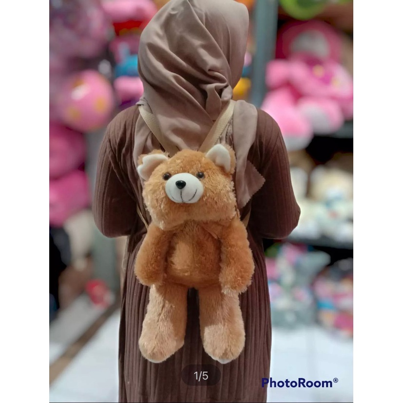 Tas Boneka Anak Dan Remaja Tas Gendong //Tas Boneka Teddy Bear //Tas Boneka Panda//Tas Ransel Boneka