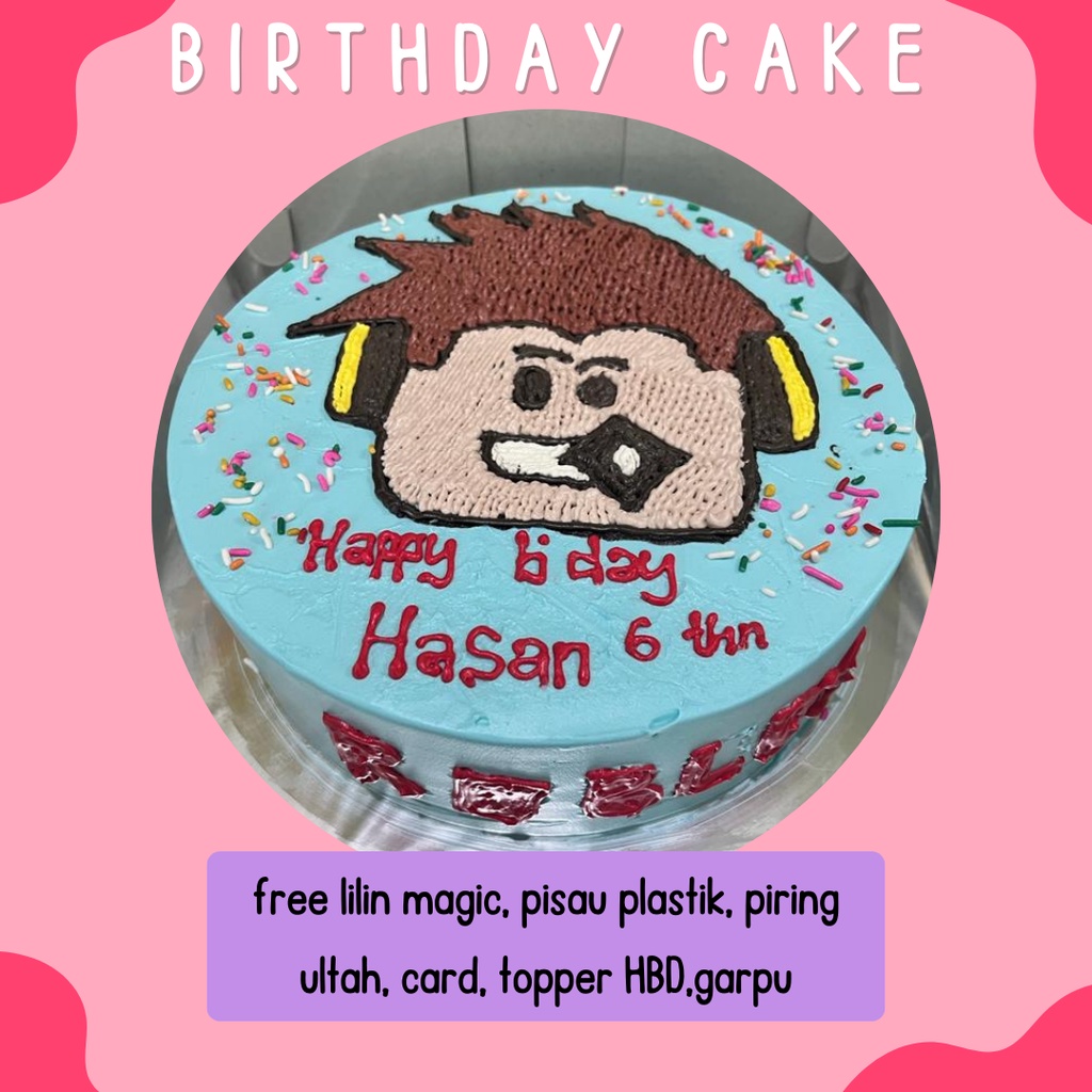 Jual Kue Ulang Tahun Karakter / Cake Birthday / Kue Ulang Tahun Custom