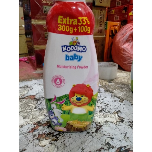 bedak kodomo 300g+100g(bonus isi),per pcs.
