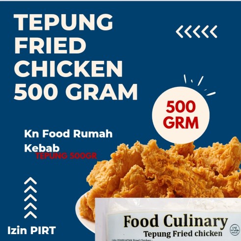 

Batter Breader 500gram / Tepung Kentucky /Tepung Fried Chicken