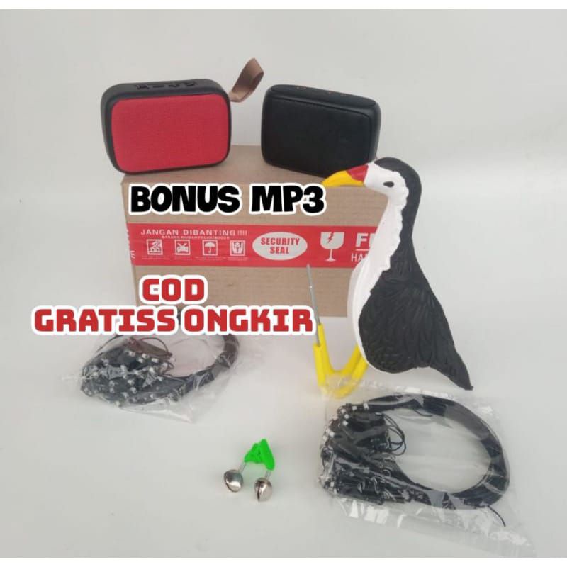 FULSET ALAT JERAT BURUNG RUAK RUAK+mp3+boneka