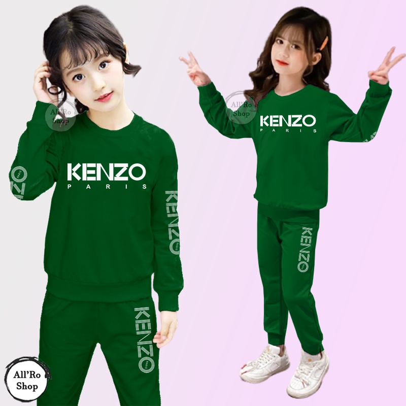 Baju Setelan Anak Unisex Setelan Olahraga Anak Seragam Senam Olahraga Sepeda Jogging Lari Motif KNZ Usia 5 Sampai 13 Tahun ARS 12