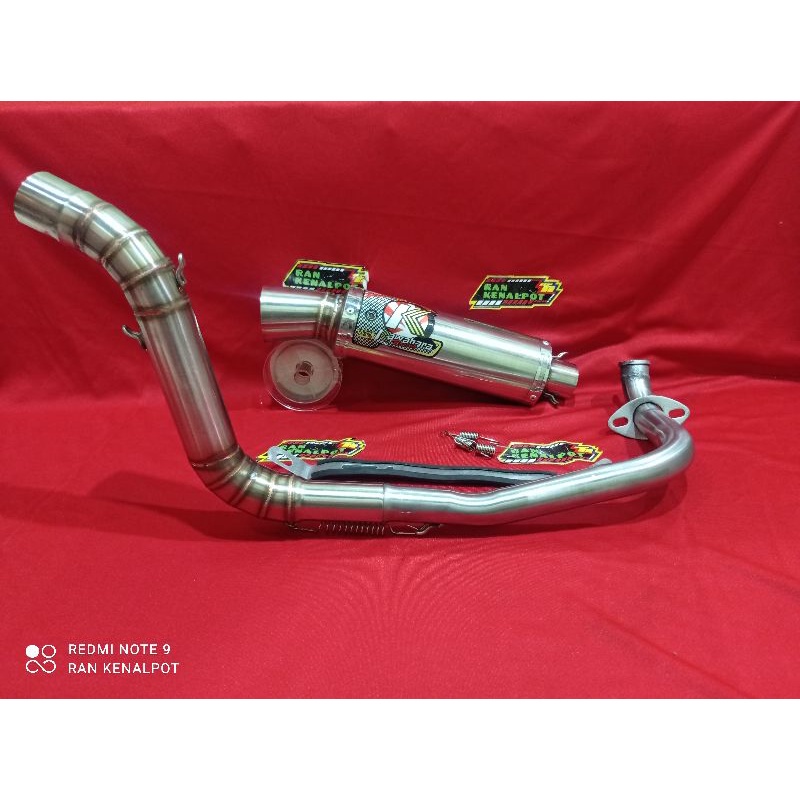 Kenalpot Racing Kawahara Leher Cobra ngacung Beat Vario Mio Nmax Aerox inlet 38 mm