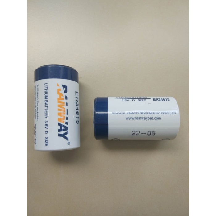 Lithium Battery Baterai Ramway Plc Er34615 Er 34615 3.6V D 19Ah