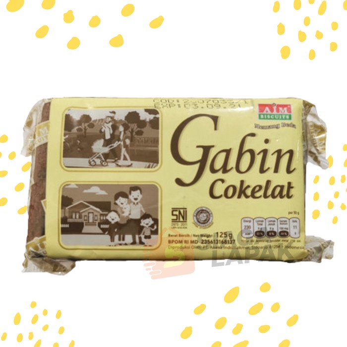 Biskuit Gabin Cokelat Super Coklat AIM 125gr