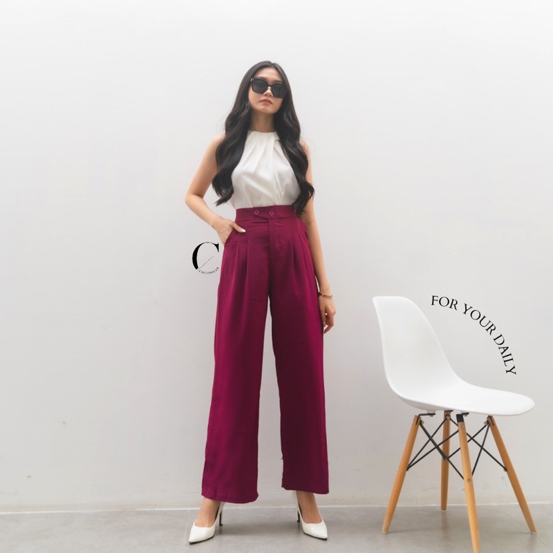 LUVITA PANTS - CELANA KULOT WANITA PREMIUM